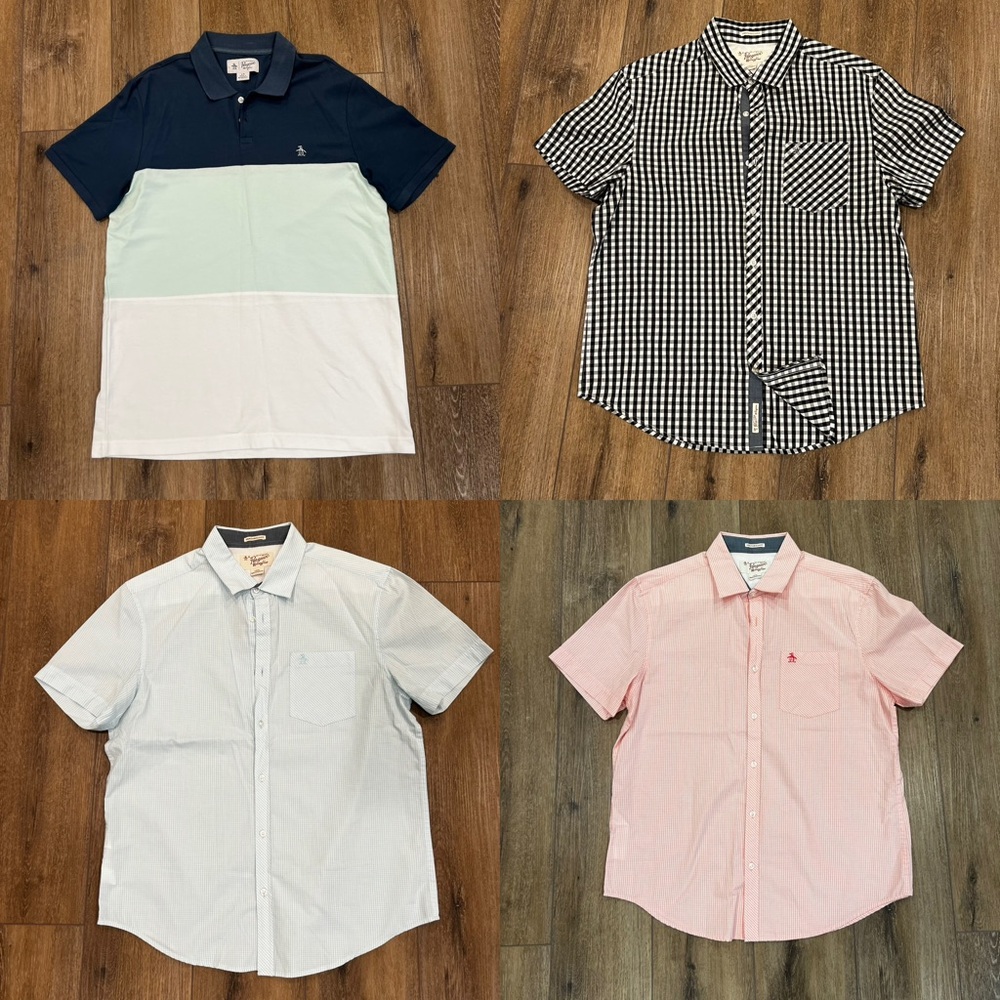 Set of 4 Penguin Short Sleeve Tops (Men's - Large)